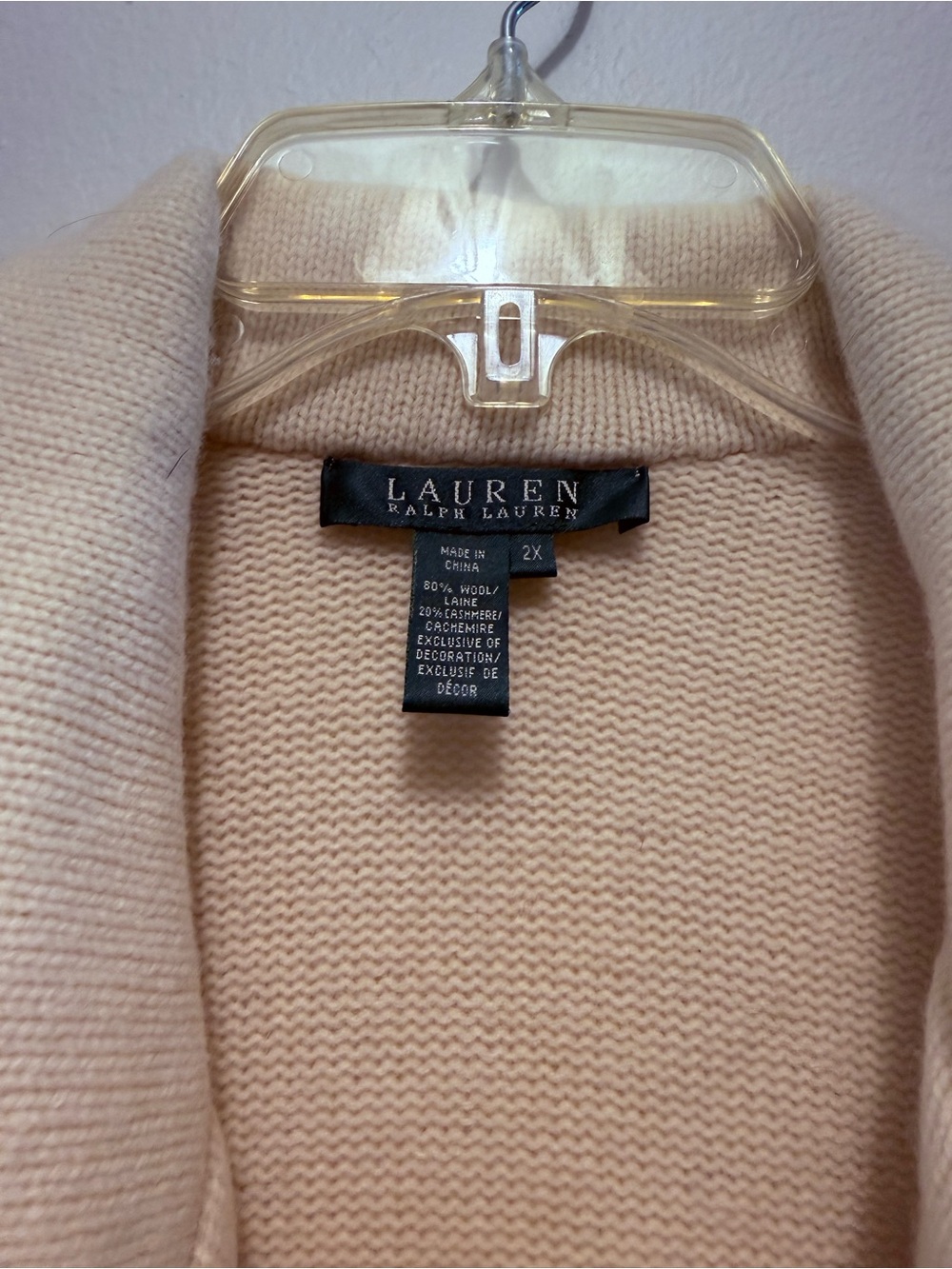 Ralph Lauren Cream Double-Breasted sweater - Picture 5 of 5